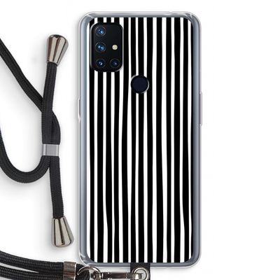 Stripes: OnePlus Nord N10 5G Transparant Hoesje met koord