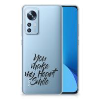 Xiaomi 12 | 12X | Siliconen hoesje | met naam Heart Smile