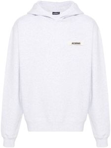 Jacquemus haut Le Hoodie Gros Grain - Gris