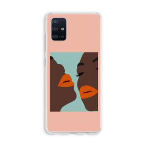 Orange lips: Galaxy A51 4G Transparant Hoesje