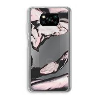 Roze stroom: Xiaomi Poco X3 Pro Transparant Hoesje