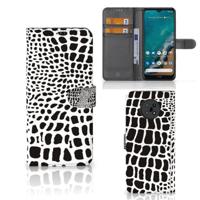 Nokia G50 | Telefoonhoesje | Met pasjeshouder | Slangenprint