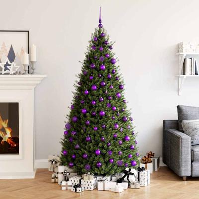 111-delige Kerstballenset polystyreen paars