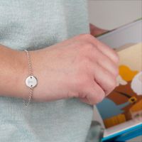 Zilveren armband met initialen