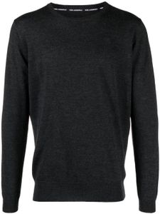 Karl Lagerfeld pull Karl Ikonik en laine vierge - Gris