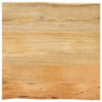 Tafelblad met natuurlijke rand 40x40x2,5 cm massief mangohout
