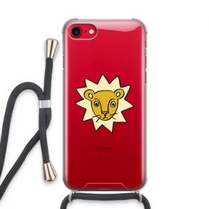 Kleine leeuw: iPhone SE 2020 Transparant Hoesje met koord