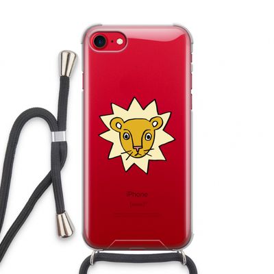 Kleine leeuw: iPhone SE 2020 Transparant Hoesje met koord