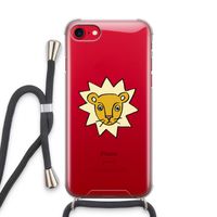 Kleine leeuw: iPhone SE 2020 Transparant Hoesje met koord
