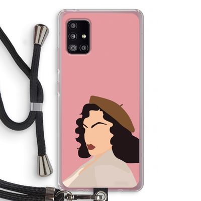 Confidence: Samsung Galaxy A51 5G Transparant Hoesje met koord