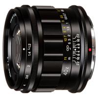 Voigtlander Nokton 40mm f/1.2 Nikon Z-mount objectief Zwart