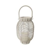 Led-lantaarn Versa Wit Rotan