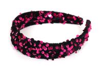 Haarband pailletten hoofdband pink