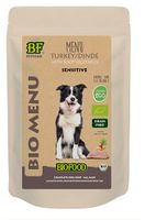 Bf petfood Organic hond kalkoen menu pouch - thumbnail