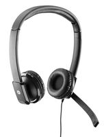 HP QK550AA hoofdtelefoon/headset Bedraad Hoofdband Kantoor/callcenter Zwart - thumbnail