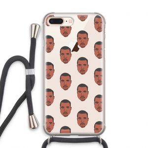 Kanye Call Me?: iPhone 8 Plus Transparant Hoesje met koord