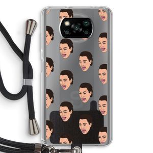 Ugly Cry Call: Xiaomi Poco X3 NFC Transparant Hoesje met koord