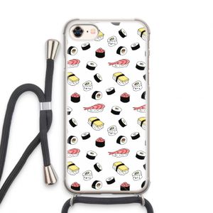 Sushi time: iPhone 8 Transparant Hoesje met koord