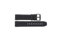Horlogeband Tissot T121.420.47.051.03 / T1214204705103A / T603044328 Silicoon Zwart 22mm