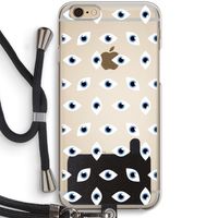 Eyes pattern: iPhone 6 / 6S Transparant Hoesje met koord