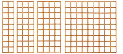 Trellis recht hardhout 60 cm Tuindeco - Tuindeco