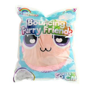 Pluchiez bal bouncing furry 50 cm assorti