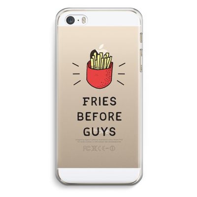 Fries before guys: iPhone 5 / 5S / SE Transparant Hoesje