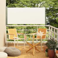 Tuinscherm uittrekbaar 160x300 cm crèmekleurig - thumbnail