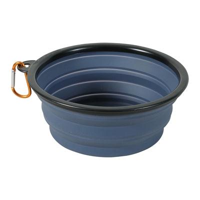 Zolux bvk voerbak opvouwbaar siliconen blauw