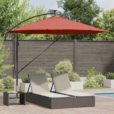 Cantilever Banana Parasol Terracotta 294 x 294 x 248 cm