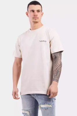 24 Uomo Basic T-shirt Heren Sand - Maat S - Kleur: Sand | Soccerfanshop