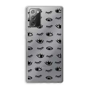 Eye pattern #2: Samsung Galaxy Note 20 / Note 20 5G Transparant Hoesje