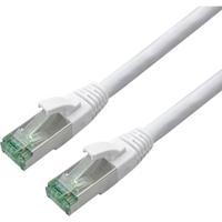 roline recycled material RJ45 (cross) Netwerkkabel Aansluitkabel CAT 6A S/FTP 7.5 m Wit