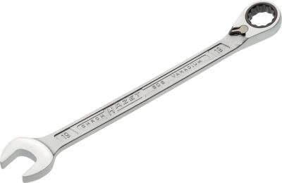 HAZET Ratelringsteeksleutel 606-19 · Buitentwaalfkant tractieprofiel · SW 19 mm