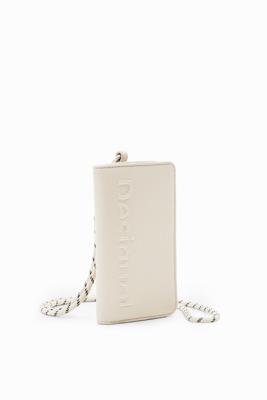 Middelgrote portemonnee met draagriem - WHITE - U