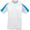 Just Cool JC003 Contrast Cool T - Arctic White/Sapphire Blue - XXL