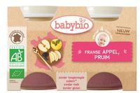 Babybio Dessert appel pruim 130 gr bio (2 st) - thumbnail