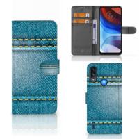 Motorola Moto E7i Power | E7 Power | Wallet Case | met Pasjes | Jeans