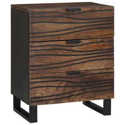 Nachtkastje Walnotenhout 50 x 33 x 60 cm massief mangohout