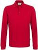 Hakro 815 Long-sleeved polo shirt MIKRALINAR® - Red - 6XL