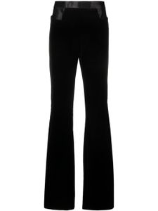 TOM FORD pantalon évasé à taille haute - Noir