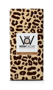 WOW Cacao - chocoladereep puur - Oreo vanilla
