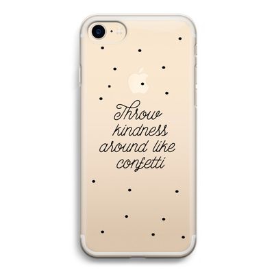 Confetti: iPhone 7 Transparant Hoesje