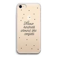 Confetti: iPhone 7 Transparant Hoesje
