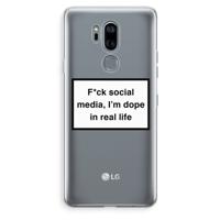 I'm dope: LG G7 Thinq Transparant Hoesje - thumbnail