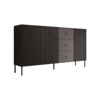 Meubella Dressoir Vermont - Antraciet - 180 cm