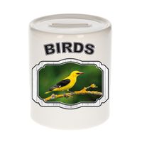 Dieren wielewaal vogel spaarpot - birds/ vogels spaarpotten kinderen 9 cm