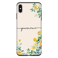 Gele bloemen: iPhone XS Max Tough Case