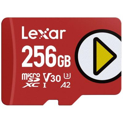Micro SD geheugenkaart met adapter Lexar LMSPLAY256G-BNSNG 256 GB Micro SD geheugenkaart met adapter Lexar LMSPLAY256G-BNSNG 256 GB