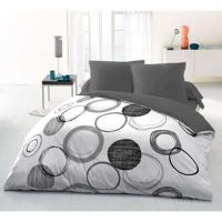 Audace MicroFiber dekbed set - 1 dekbedovertrek 240x260 cm + 2 kussenslopen 63x63 cm - lichtgrijs - Home linnen passie